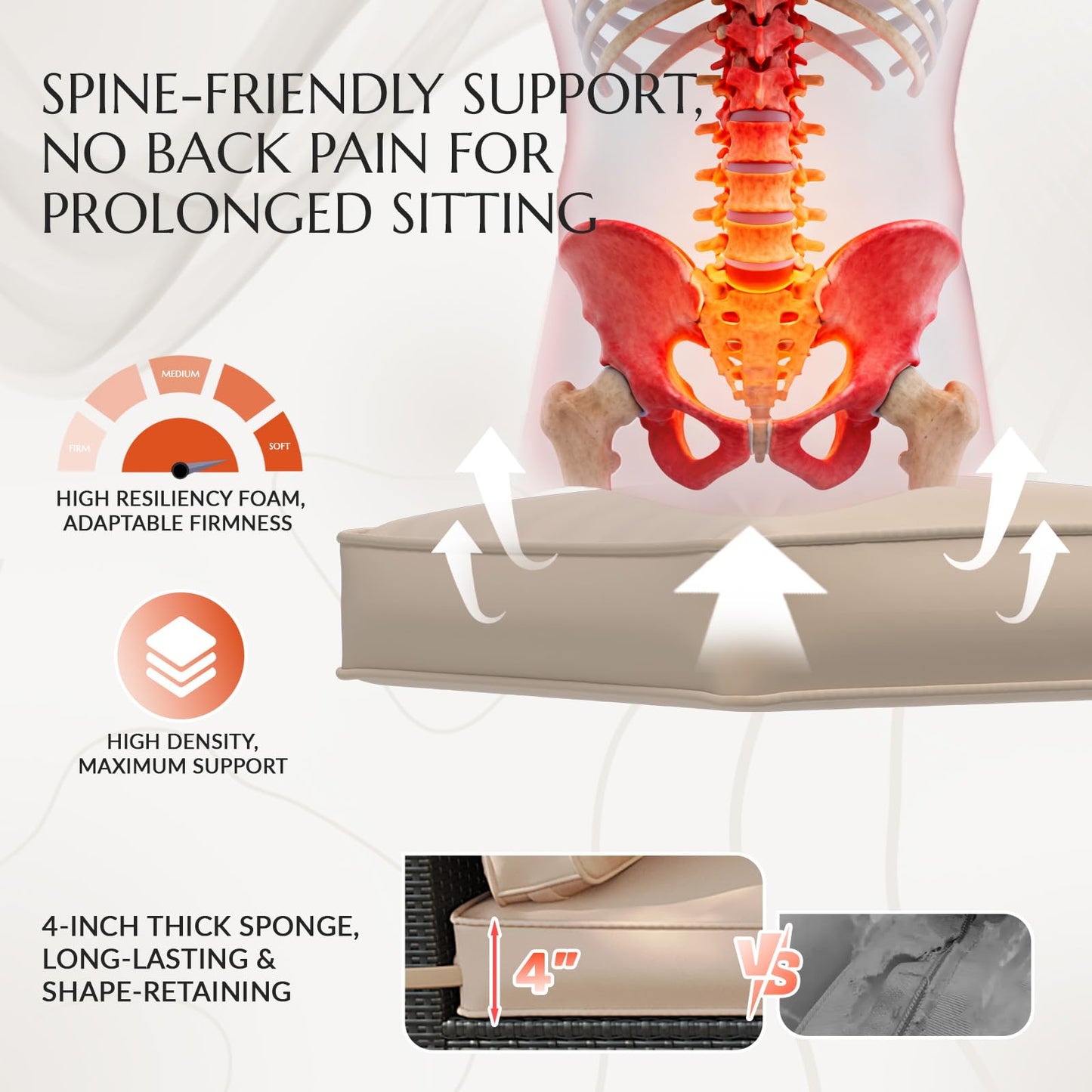 YODOLLA Outdoor Cushions for Patio Furniture 14PCS