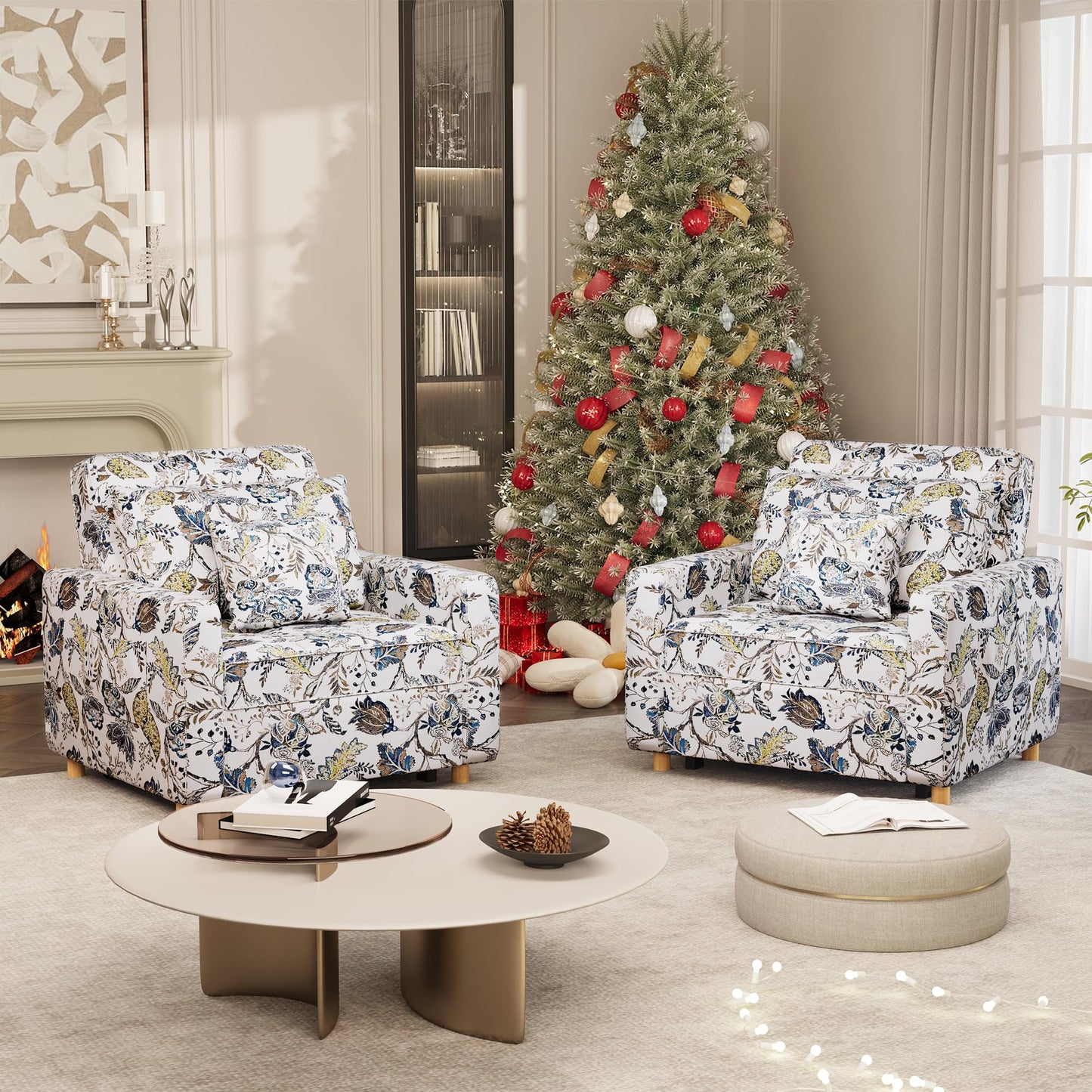 YODOLLA 36" Convertible Chair Bed, Floral