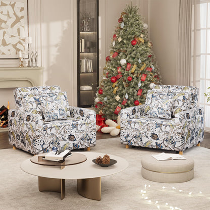 YODOLLA 36" Convertible Chair Bed, Floral