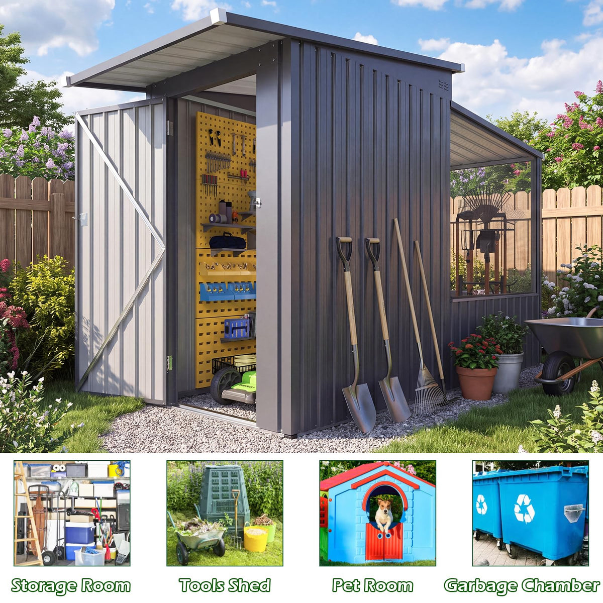 YODOLLA 3x8 Ft Large Bird Cage, Outdoor Aviary