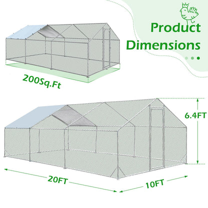 YODOLLA spacious chicken coop for 12
