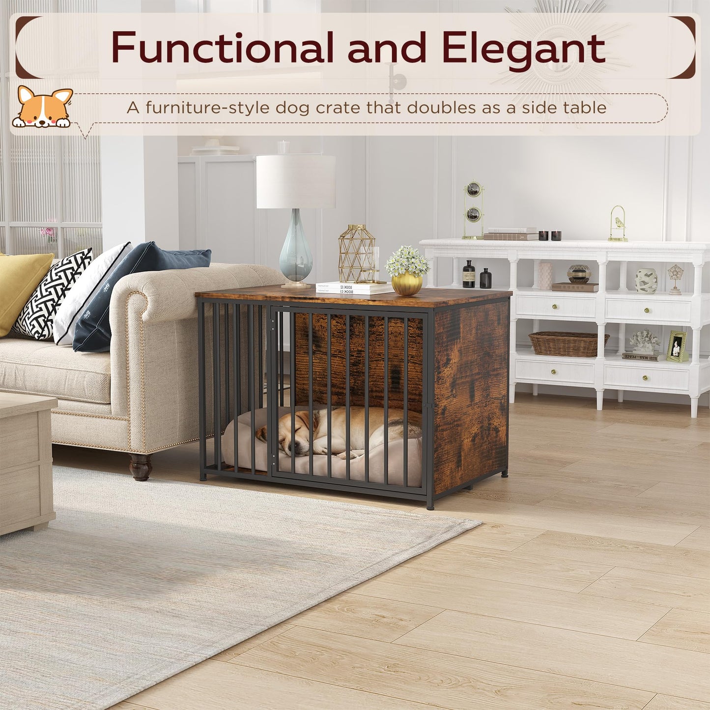 YODOLLA 36 Inch Dog Crate Furniture