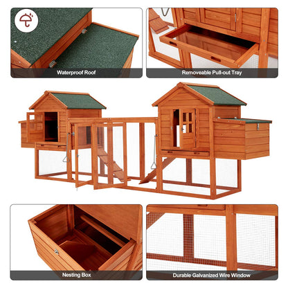 YODOLLA chicken coop with nesting boxes.