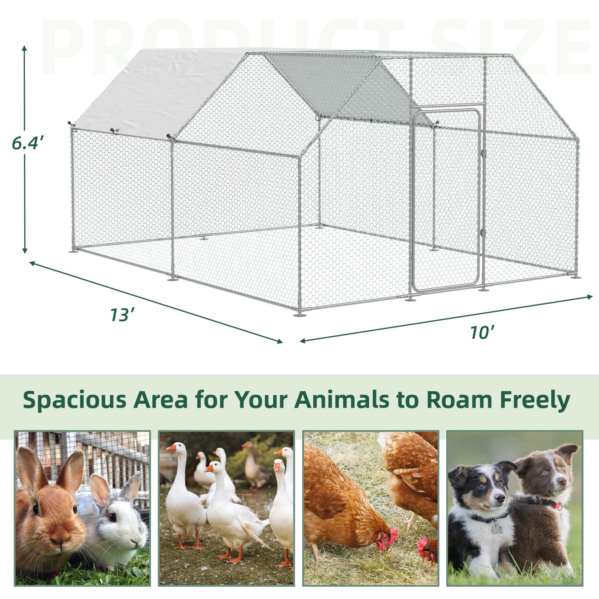 YODOLLA chicken coop size