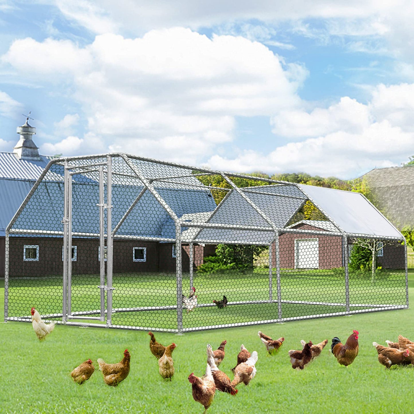 YODOLLA large walk-in chicken coop