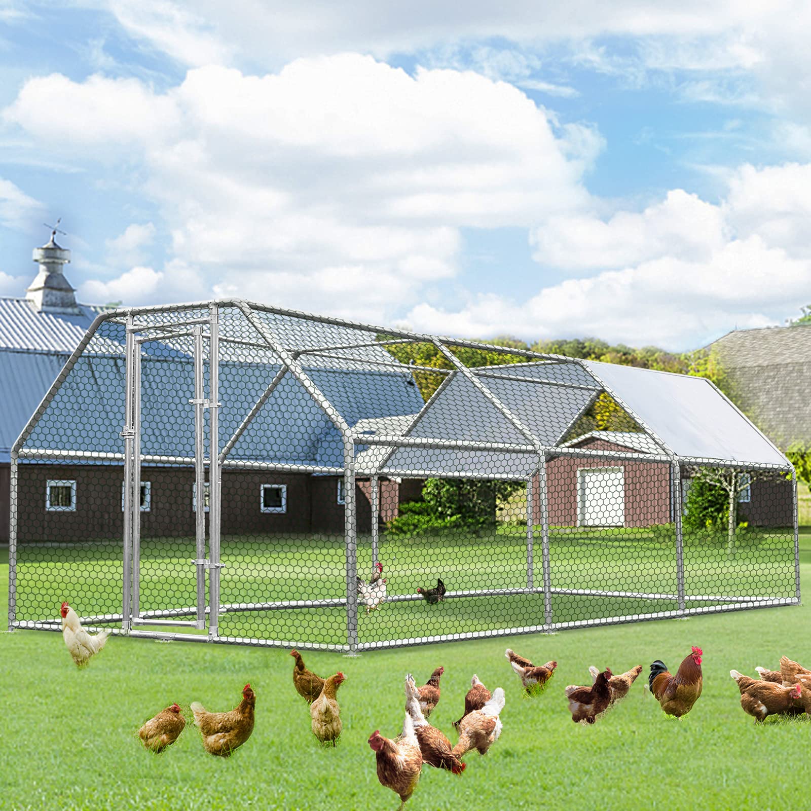 YODOLLA large walk-in chicken coop