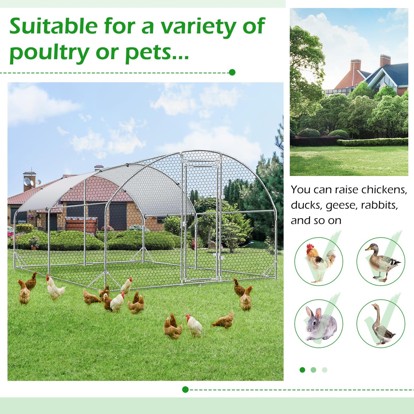YODOLLA Metal Poultry Cage