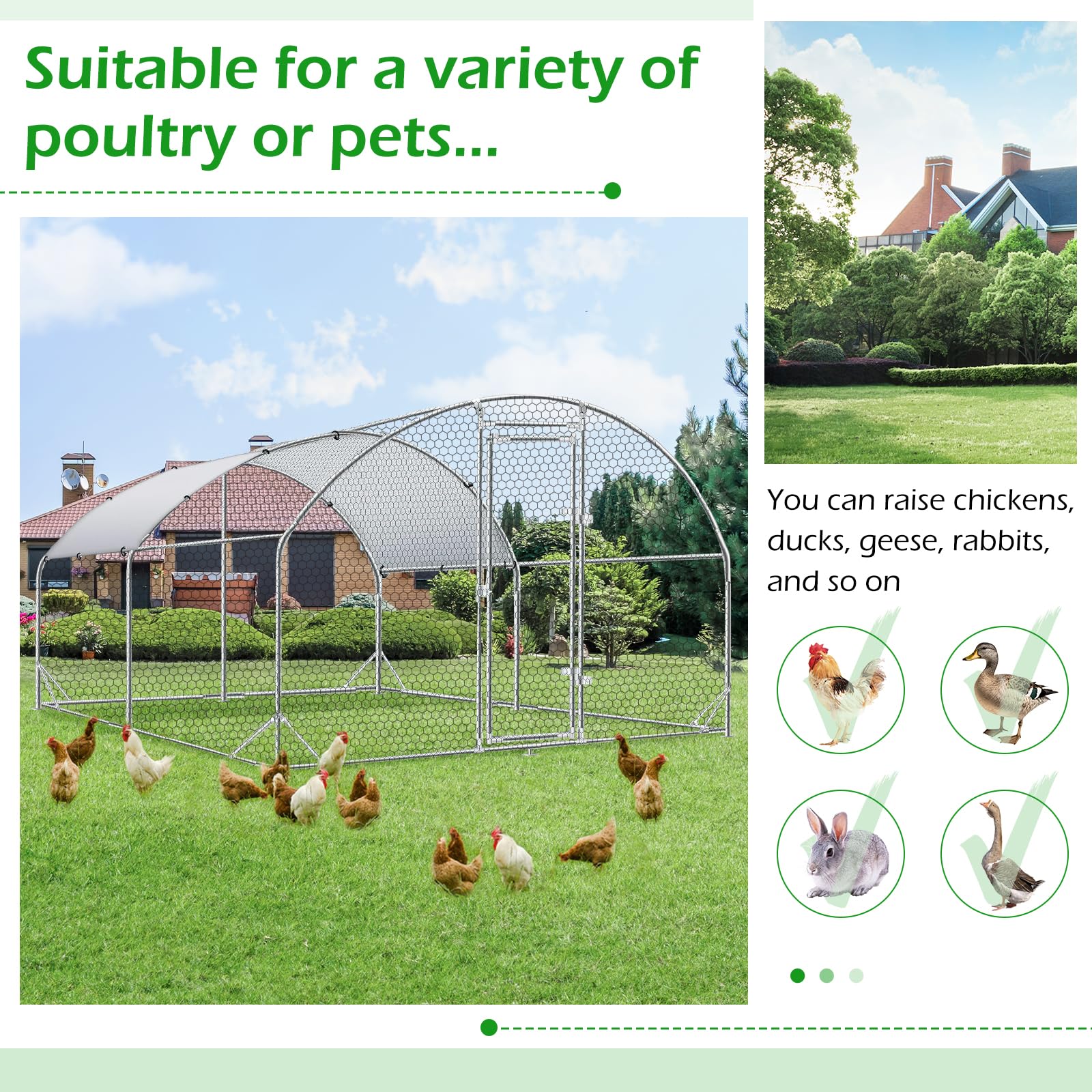 YODOLLA Metal Poultry Cage