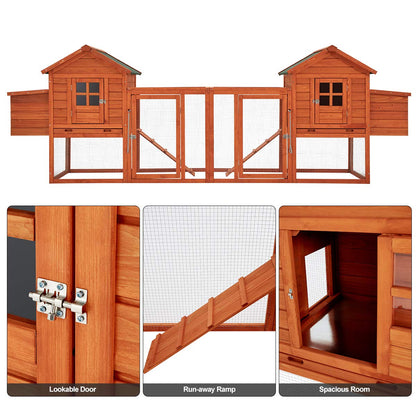 YODOLLA extra large chicken coop with doors.