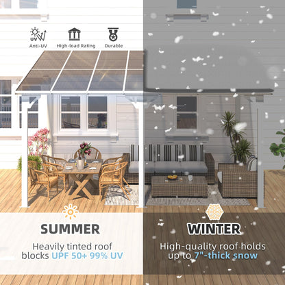 YODOLLA 10x14 White Patio Gazebo