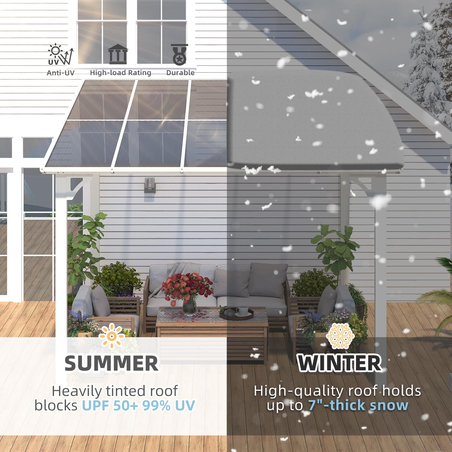 YODOLLA 10x10 Freestanding Pergola Gazebo