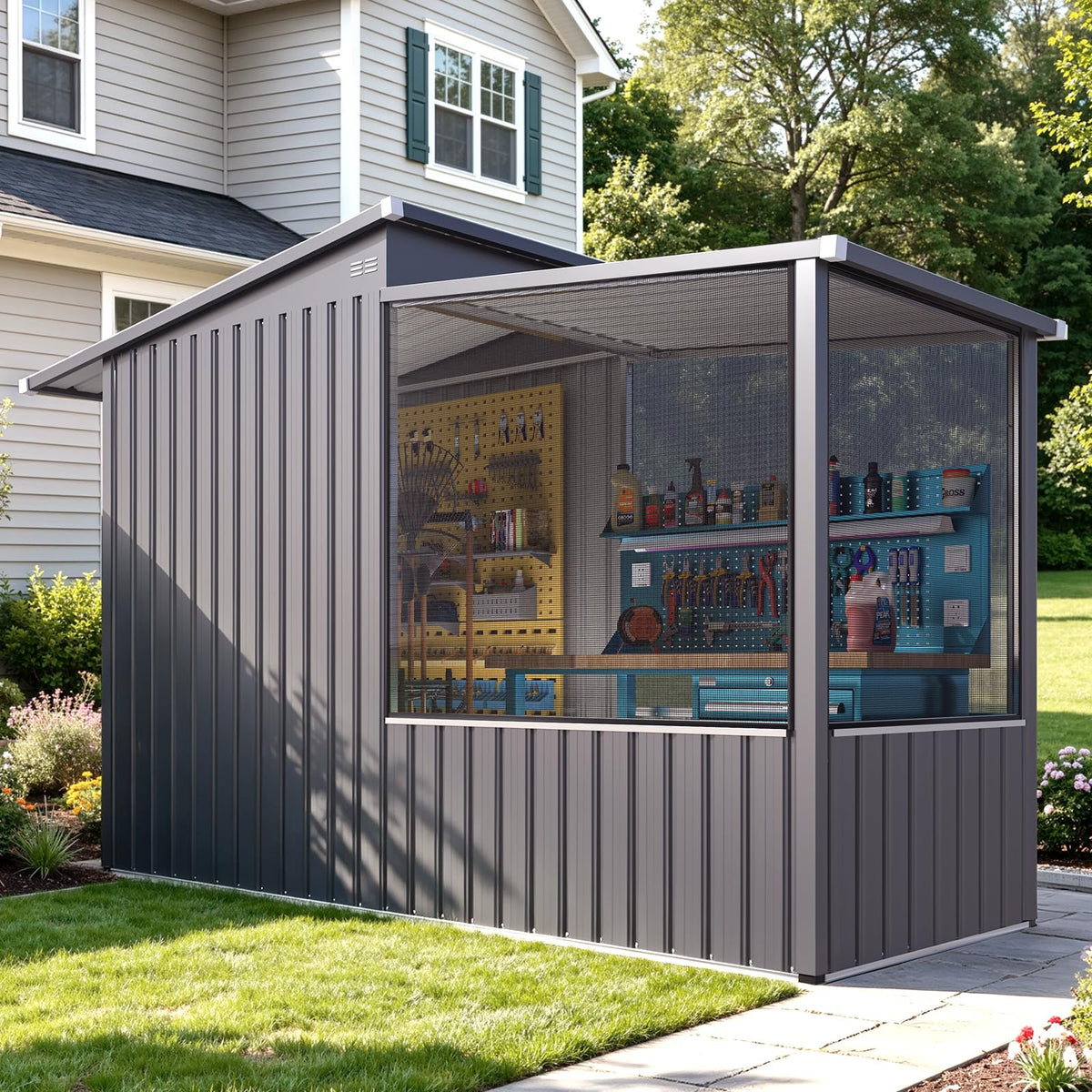 YODOLLA 3x8 Ft Large Bird Cage, Outdoor Aviary