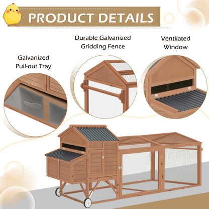 YODOLLA chicken coop with tray