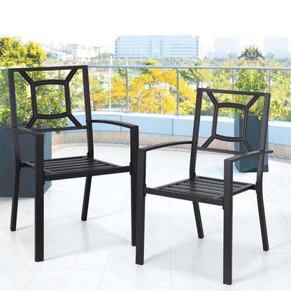 YODOLLA 2 Pieces Outdoor Dining Chairs