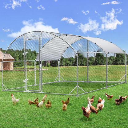 YODOLLA Walk-In Metal Chicken Coop