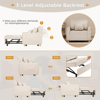 YODOLLA 3 in 1 Chair Bed Sleeper for Adults