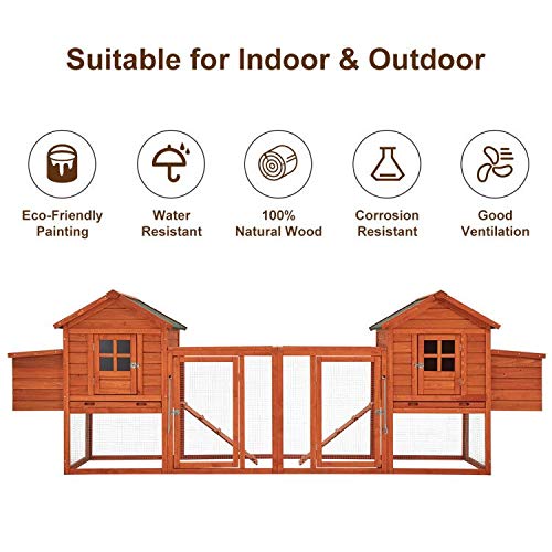 YODOLLA chicken coop with windows and doors.