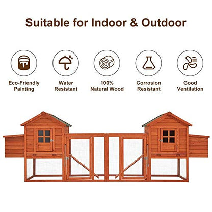 YODOLLA chicken coop with windows and doors.