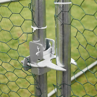 YODOLLA chicken coop with wire mesh