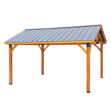 YODOLLA 12x14 Hip Roof Polycarbonate Pergola