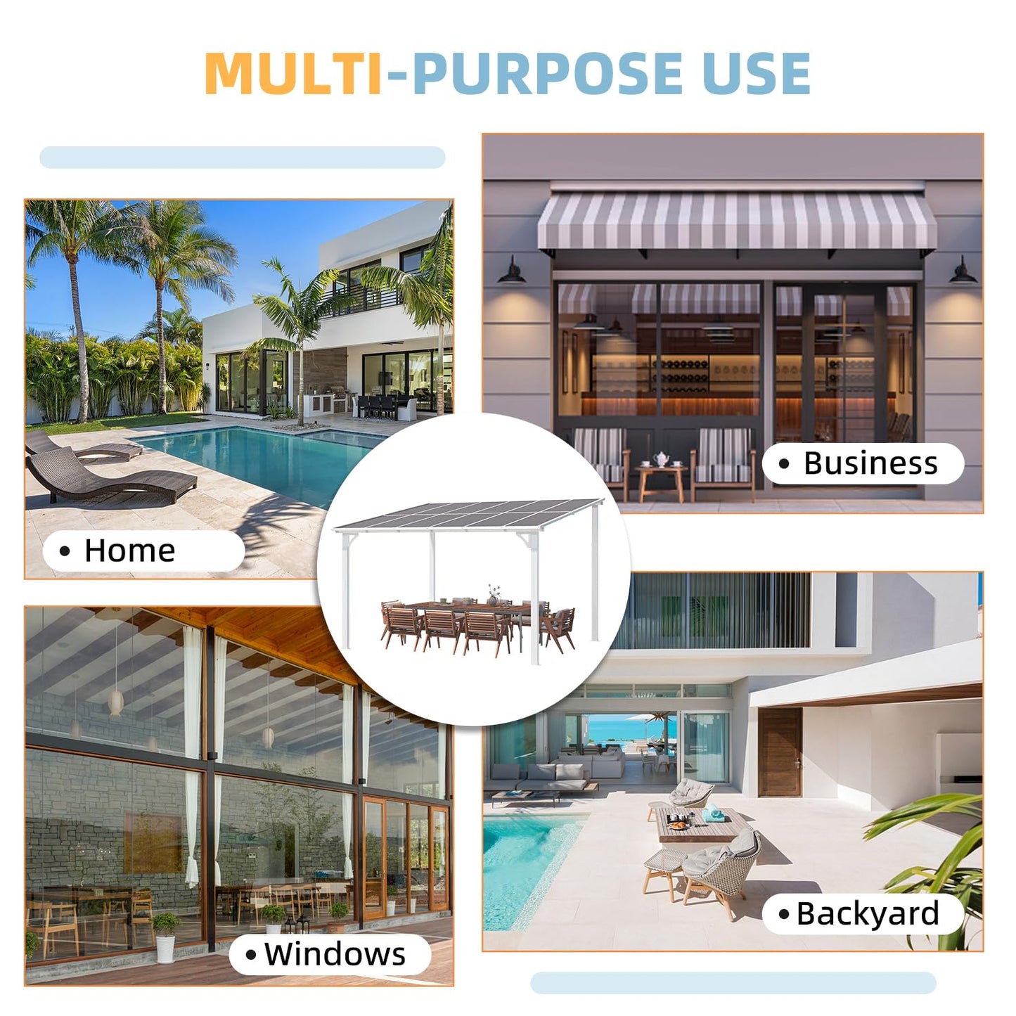 YODOLLA 12x10 Lean To Gazebo