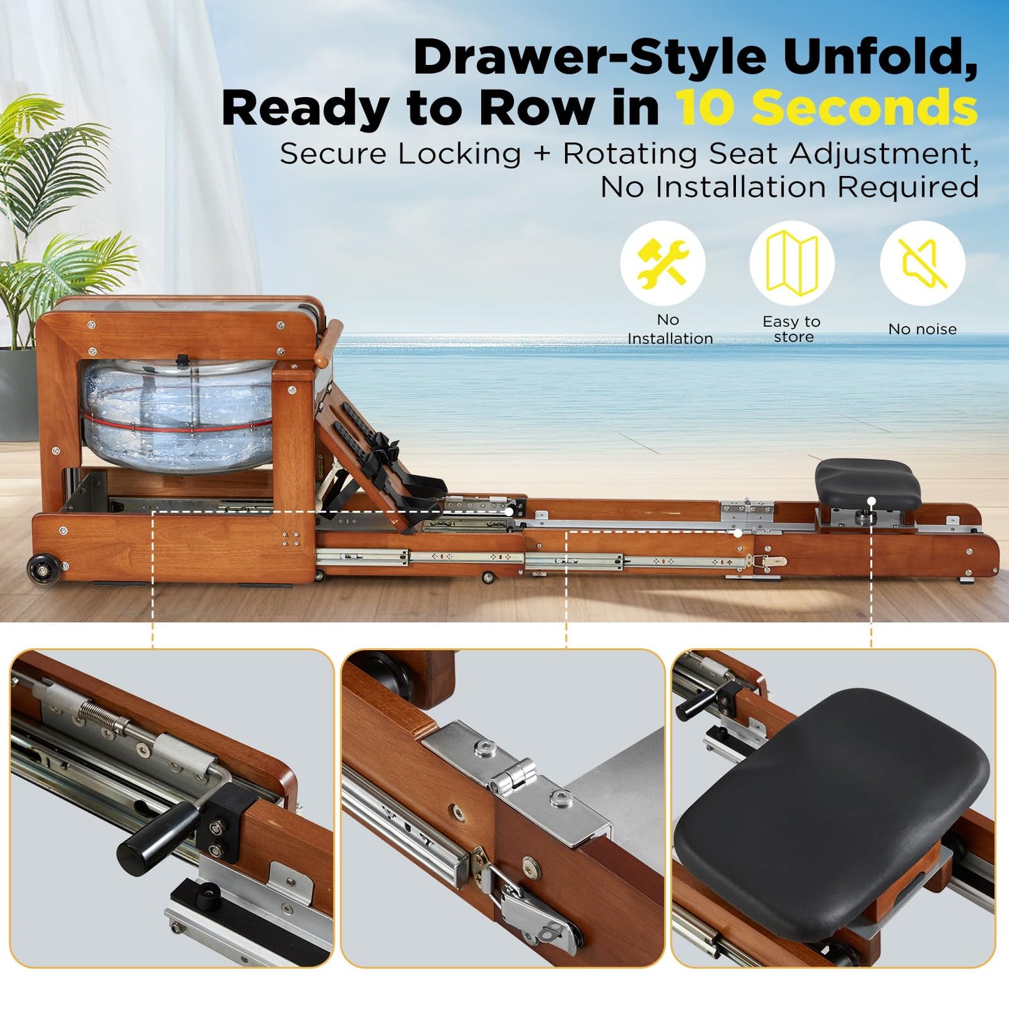 YODOLLA Water Rowing Machine