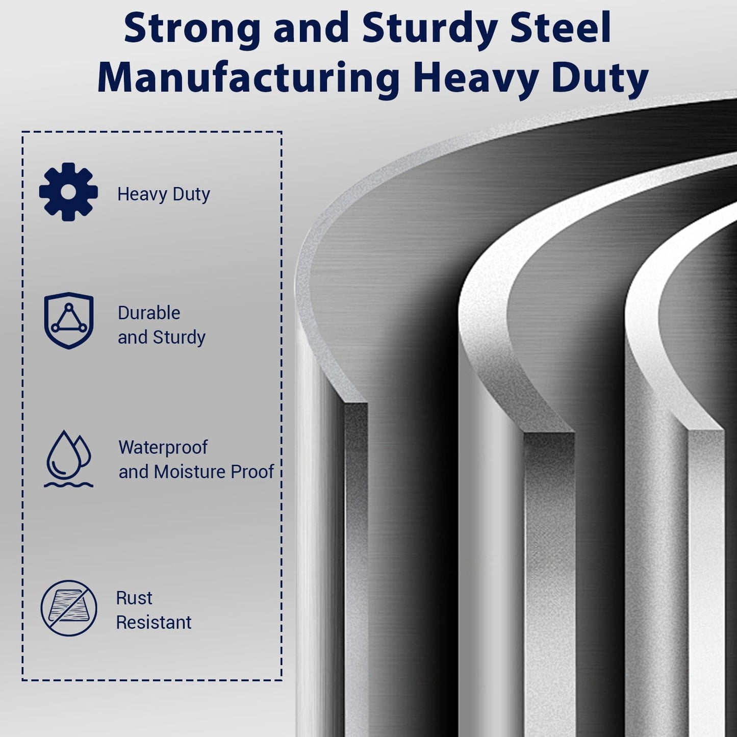 YODOLLA 71" Metal Garage Storage Cabinet with Drawers and Wheel