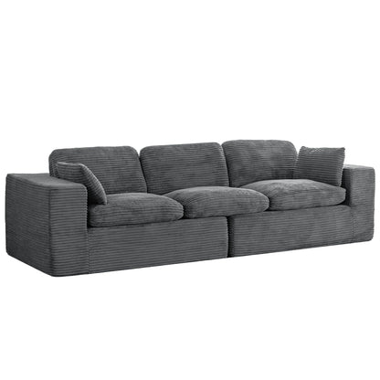 YODOLLA 110" Oversized Sofa Cloud Boneless Couch
