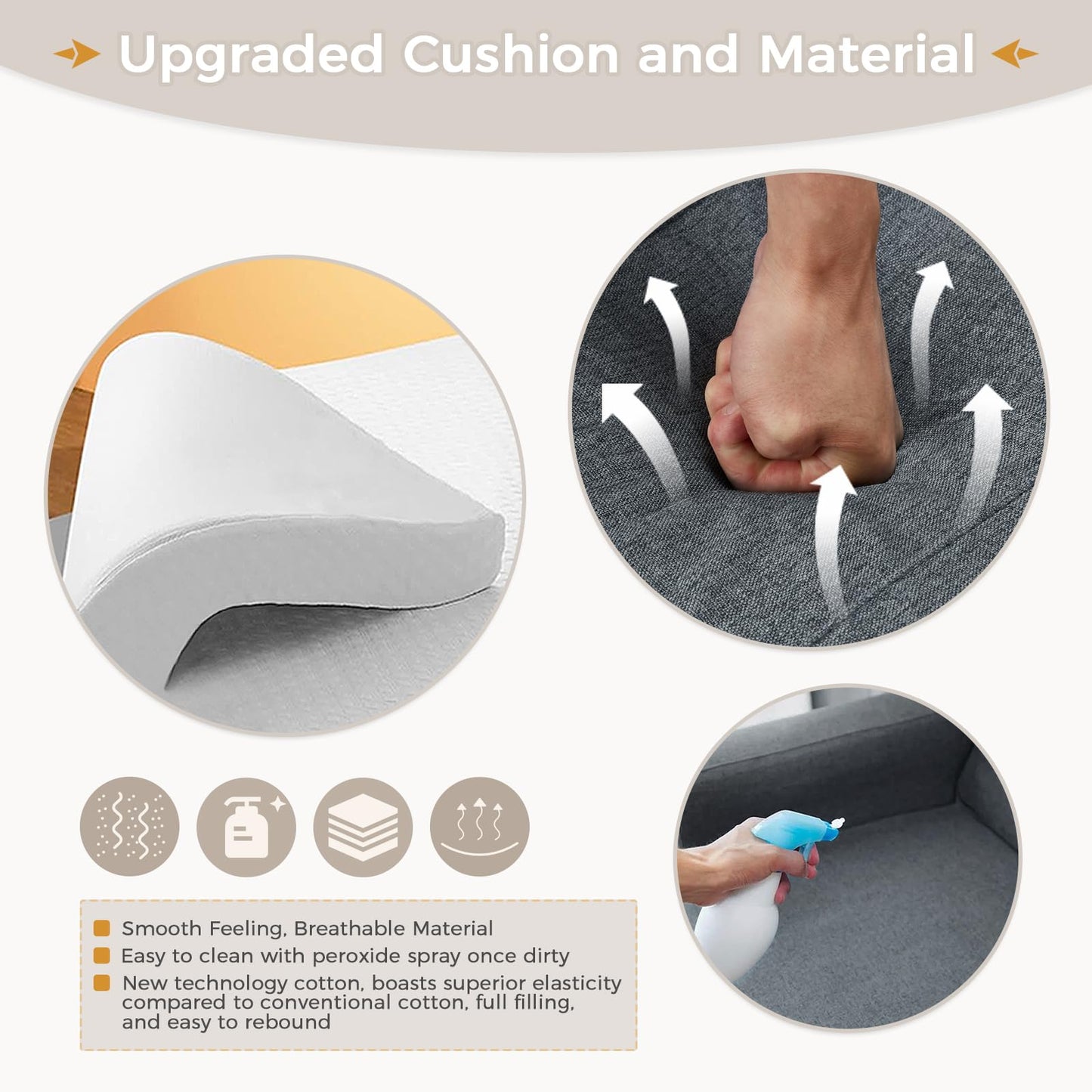 YODOLLA 3 in 1 Chair Bed Sleeper for Adults, Dark Gray