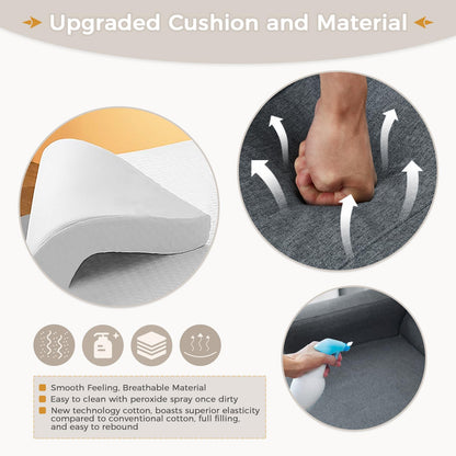 YODOLLA 3 in 1 Chair Bed Sleeper for Adults, Dark Gray